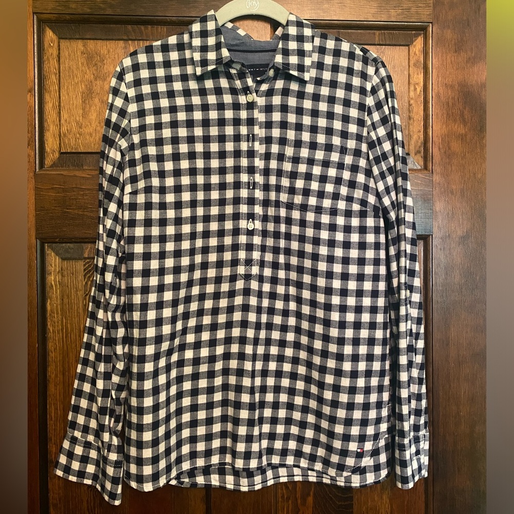 NWOT Tommy Hilfiger Quarter Button Flannel
